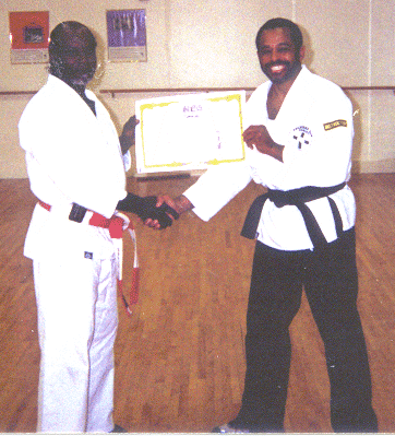 Promoted to 5th Degree Blackbelt by Sensi Stevens